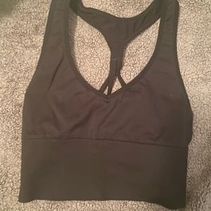 Victoria’s Secret pink black sports bra. Size xs or small